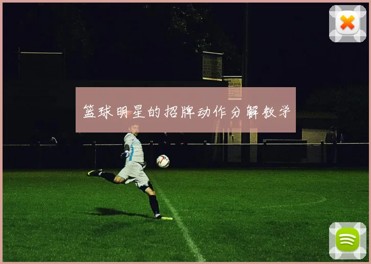 篮球明星的招牌动作分解教学